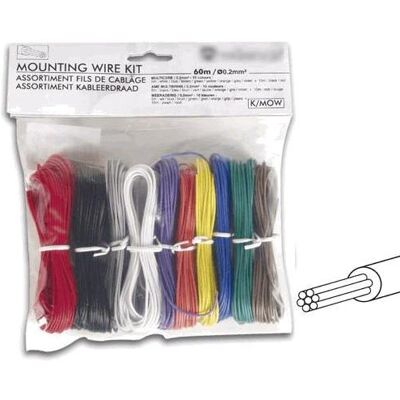 Kit de Fios Multifilares 10 Cores (60 mts) p/ Montagens - VELLEMAN Kit de Fios Multifilares 10 Cores (60 mts) p/ Montagens - VELLEMAN
