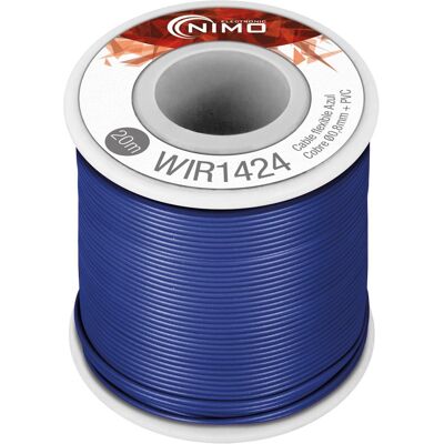 NIMO Bobine Fio Flexível Cobre 0,8mm (Azul) p/ Montagens - 20 mts NIMO Bobine Fio Flexível Cobre 0,8mm (Azul) p/ Montagens - 20 mts