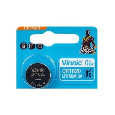 Pilha Lithium 3V CR1620 - VINNIC Pilha Lithium 3V CR1620 - VINNIC