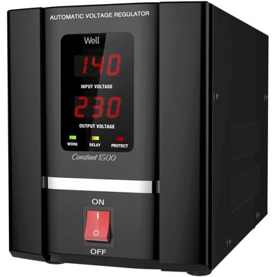 Estabilizador Automático Tensão Constant 1500VA c/ Servo Motor - WELL Estabilizador Automático Tensão Constant 1500VA c/ Servo Motor - WELL