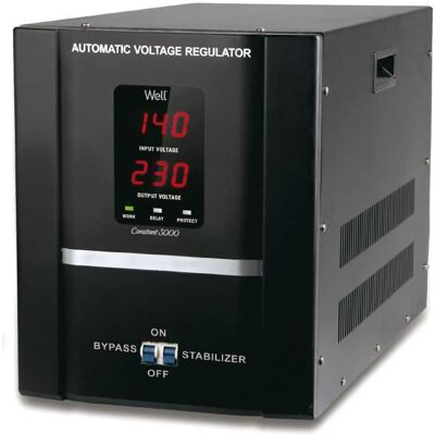 Estabilizador Automático Tensão Constant 3000VA c/ Servo Motor - WELL Estabilizador Automático Tensão Constant 3000VA c/ Servo Motor - WELL