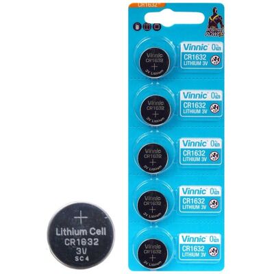 Pilha Litio 3V CR1632 - VINNIC Pilha Litio 3V CR1632 - VINNIC