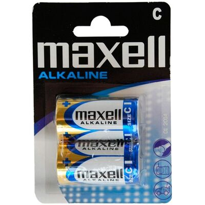Blister 2 Pilhas Alcalinas 1,5V C / LR14 - MAXELL Blister 2 Pilhas Alcalinas 1,5V C / LR14 - MAXELL