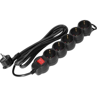 ORNO Extensão Quintupla c/ Interruptor (1,5 mts) - Preto ORNO Extensão Quintupla c/ Interruptor (1,5 mts) - Preto