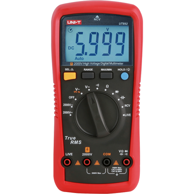 Multímetro Digital True RMS AC/DC 2000V - UNI-T Multímetro Digital True RMS AC/DC 2000V - UNI-T