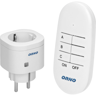 Tomada ON-OFF c/ Comando s/ Fios - ORNO Tomada ON-OFF c/ Comando s/ Fios - ORNO
