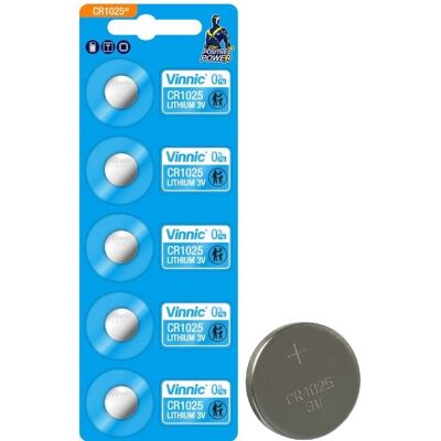 Pilha Lithium 3V CR1025 - VINNIC Pilha Lithium 3V CR1025 - VINNIC