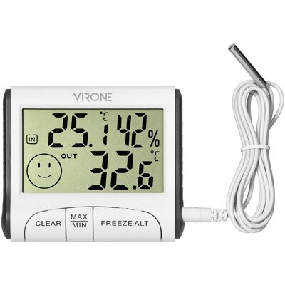 Estação meteorológica digital Virone WS-4 com sensor externo com fio Estação meteorológica digital Virone WS-4 com sensor externo com fio