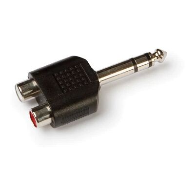 Ficha Adaptadora Jack 6,3mm Macho Stéreo -> 2 RCA Femea - FONESTAR Ficha Adaptadora Jack 6,3mm Macho Stéreo -> 2 RCA Femea - FONESTAR