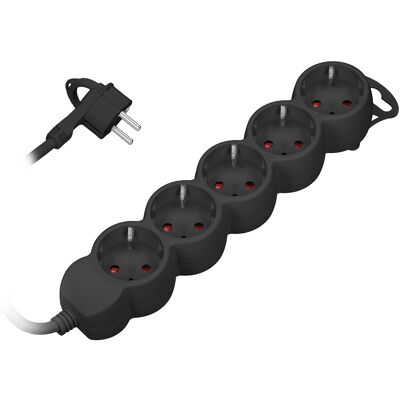 Extensão Quintupla Preto (3 mts) - ORNO Extensão Quintupla Preto (3 mts) - ORNO
