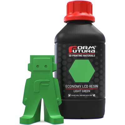 Resina p/ Impressão 3D LCD 1000ml Económica (Verde Claro) - FORMFUTURA Resina p/ Impressão 3D LCD 1000ml Económica (Verde Claro) - FORMFUTURA