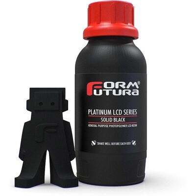 Resina p/ Impressão 3D Platinum LCD e DLP UV 500ml (Preto) - FORMFUTURA Resina p/ Impressão 3D Platinum LCD e DLP UV 500ml (Preto) - FORMFUTURA