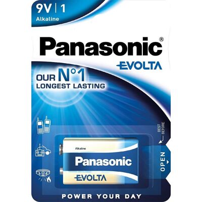 Pilha Alcalina 9V 6LR61 - Panasonic EVOLTA Pilha Alcalina 9V 6LR61 - Panasonic EVOLTA