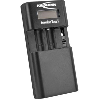 Carregador de Baterias Powerline Vario X (Preto) - ANSMANN Carregador de Baterias Powerline Vario X (Preto) - ANSMANN