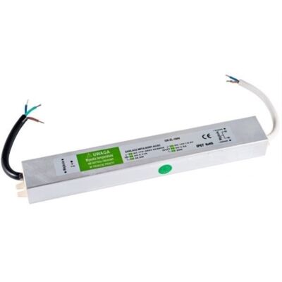 Fonte Alimentação Estanque IP67 12V DC 2,5A 30W c/ Fios - ORNO Fonte Alimentação Estanque IP67 12V DC 2,5A 30W c/ Fios - ORNO