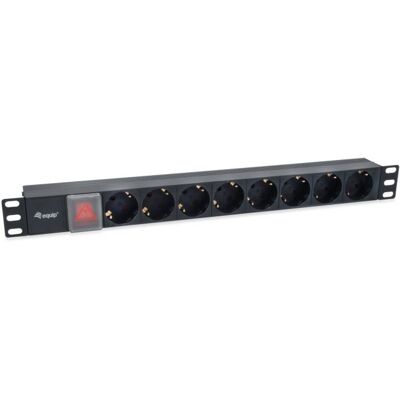 Extensão Octupla PDU p/ Rack 19" c/ Interruptor (1,8 mts) - EQUIP Extensão Octupla PDU p/ Rack 19" c/ Interruptor (1,8 mts) - EQUIP