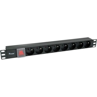 Extensão Octupla PDU p/ Rack 19" c/ Interruptor (1,8 mts) - EQUIP Extensão Octupla PDU p/ Rack 19" c/ Interruptor (1,8 mts) - EQUIP