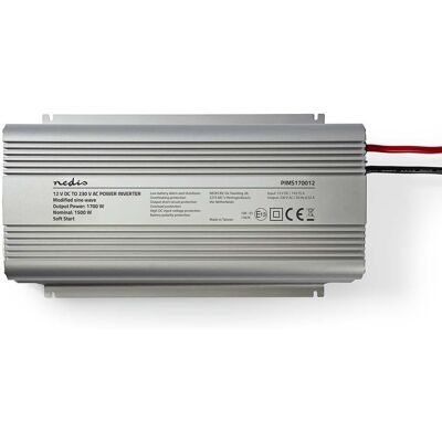 Conversor 12V -> 220V 1700W Shuck - NEDIS Conversor 12V -> 220V 1700W Shuck - NEDIS