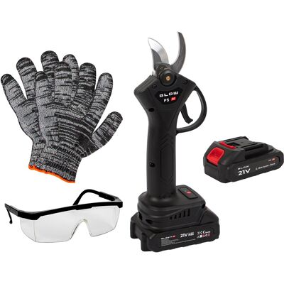 Tesoura de Poda Elétrica a Bateria 21V + Acessórios - BLOW Tesoura de Poda Elétrica a Bateria 21V + Acessórios - BLOW