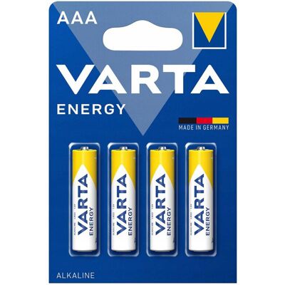 Blister de 4 Pilhas Alcalinas AAA LR03 - VARTA Blister de 4 Pilhas Alcalinas AAA LR03 - VARTA