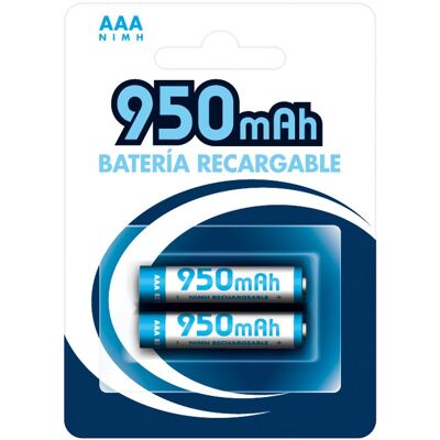 NIMO Blister 2x Pilhas Recarregáveis 1,2V 950mAh Ni-Mh - AAA NIMO Blister 2x Pilhas Recarregáveis 1,2V 950mAh Ni-Mh - AAA