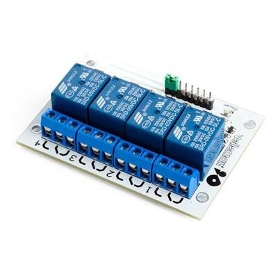 Módulo de 4 Relés Compatível c/ Arduino - VELLEMAN WPM400 Módulo de 4 Relés Compatível c/ Arduino - VELLEMAN WPM400