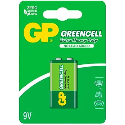 Pilha GREENCELL 9V 6LR61 - GP Pilha GREENCELL 9V 6LR61 - GP