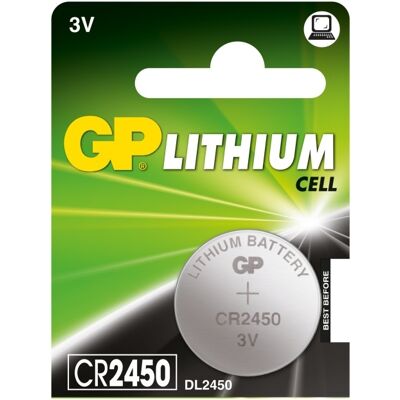 Pilha Lithium 3V CR2450 - GP Pilha Lithium 3V CR2450 - GP