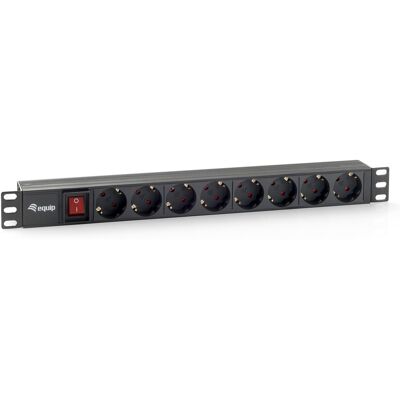 Extensão Octupla 8 Tomadas CEE7/4 w. 19" (1,8 mts) - EQUIP Extensão Octupla 8 Tomadas CEE7/4 w. 19" (1,8 mts) - EQUIP