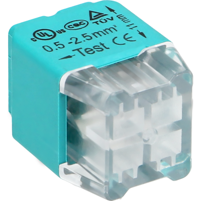 Pack 100x Ligadores Rápidos p/ 4 Fios (Ø 0,75 ~ 2,5mm²) - ORNO Pack 100x Ligadores Rápidos p/ 4 Fios (Ø 0,75 ~ 2,5mm²) - ORNO