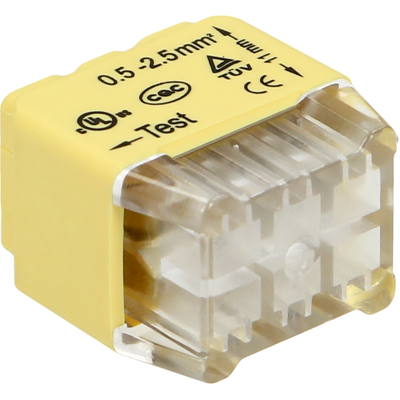 Pack 10x Ligadores Rápidos p/ 6 Fios (Ø 0,75 ~ 2,5mm²) - ORNO Pack 10x Ligadores Rápidos p/ 6 Fios (Ø 0,75 ~ 2,5mm²) - ORNO