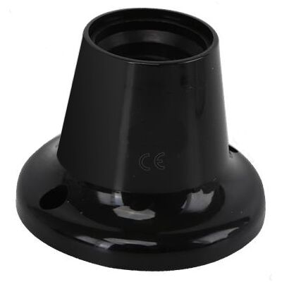 AIGOSTAR Suporte de Lampada E27 c/ Base PC Inclinado (Preto) AIGOSTAR Suporte de Lampada E27 c/ Base PC Inclinado (Preto)