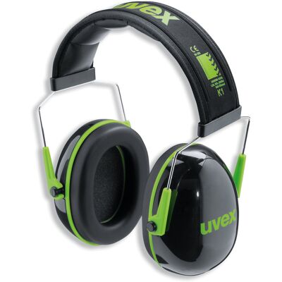 Protetor Auditivo K1 (Preto/Verde) - UVEX Protetor Auditivo K1 (Preto/Verde) - UVEX