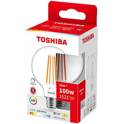 Toshiba - G95 - E27 - Lâmpada LED Toshiba - G95 - E27 - Lâmpada LED