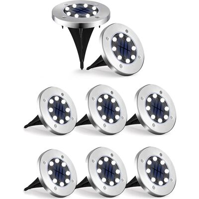 Pack 8x Projetores LED Solar Exterior p/ Jardim Pack 8x Projetores LED Solar Exterior p/ Jardim
