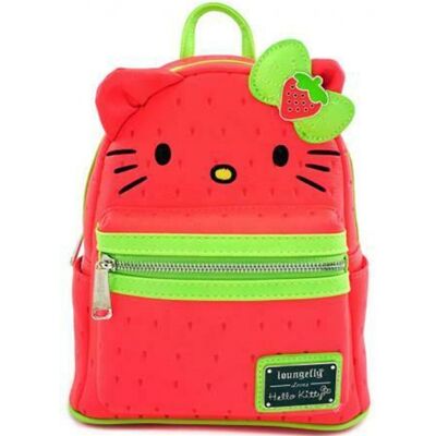 Mochila Hello Kitty Morango - LOUNGEFLY Mochila Hello Kitty Morango - LOUNGEFLY