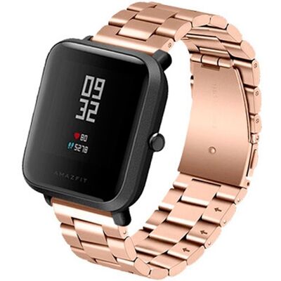 Correia Met. Elos (Rosa Dourado) p/ Xiaomi Amazfit GTS/Bip/Bip Lite/GTR 42mm/Ticwatch/Huawei/Samsung Correia Met. Elos (Rosa Dourado) p/ Xiaomi Amazfit GTS/Bip/Bip Lite/GTR 42mm/Ticwatch/Huawei/Samsung