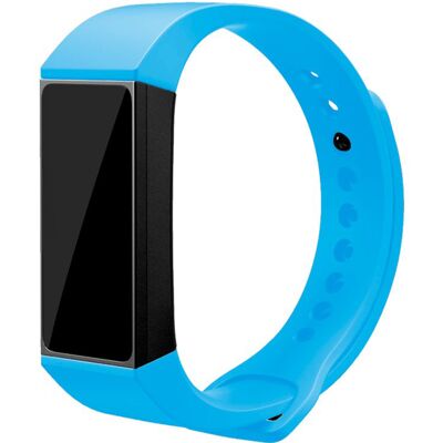 Pulseira esportiva de silicone azul claro para Xiaomi Mi Band 4C Pulseira esportiva de silicone azul claro para Xiaomi Mi Band 4C