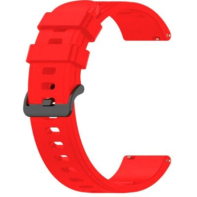 Pulseira de Borracha Vermelha 22mm para Amazfit GTR - Pulseira de Smartwatch Pulseira de Borracha Vermelha 22mm para Amazfit GTR - Pulseira de Smartwatch