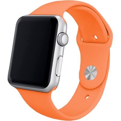 Correia Apple Watch Series 1/2/3/4/5/6/7/SE (42 / 44mm) Borracha (Coral) - COOL Correia Apple Watch Series 1/2/3/4/5/6/7/SE (42 / 44mm) Borracha (Coral) - COOL