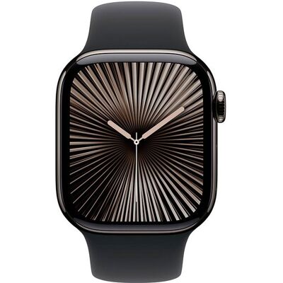 Apple Watch Series 10 GPS + Cellular 42mm Titânio Ardósia c/ Bracelete Desportiva Preta S/M Apple Watch Series 10 GPS + Cellular 42mm Titânio Ardósia c/ Bracelete Desportiva Preta S/M