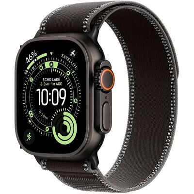 Apple Watch Ultra 3 GPS + Cellular 49mm Titânio Preto c/ Bracelete Loop Trail Preto/Carvão M/L Apple Watch Ultra 3 GPS + Cellular 49mm Titânio Preto c/ Bracelete Loop Trail Preto/Carvão M/L