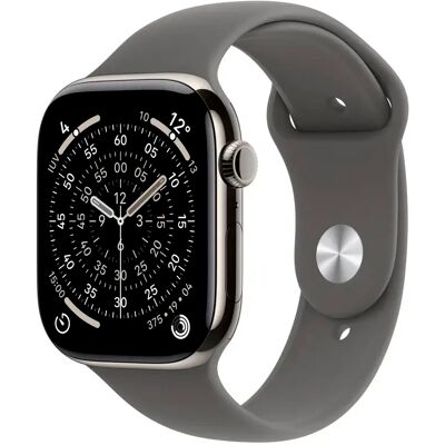 Apple Watch Series 11 GPS + Cellular 46mm Titânio Natural c/ Bracelete Desportiva Cinzento Rocha M/L Apple Watch Series 11 GPS + Cellular 46mm Titânio Natural c/ Bracelete Desportiva Cinzento Rocha M/L