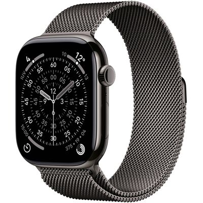 Apple Watch Series 11 GPS + Cellular 46mm Ardósia c/ Bracelete Loop Milanesa Aço Inoxidável S/M Apple Watch Series 11 GPS + Cellular 46mm Ardósia c/ Bracelete Loop Milanesa Aço Inoxidável S/M