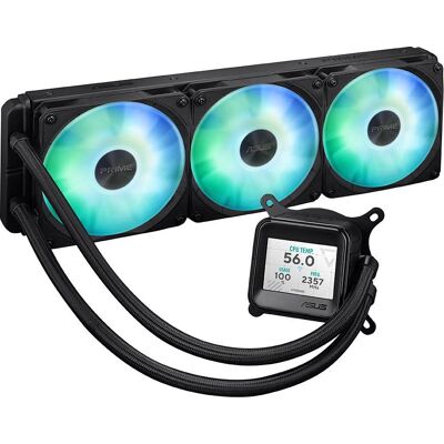 Water Cooler CPU Prime LC 360 ARGB LCD All-In-One 360mm (Preto) - ASUS Water Cooler CPU Prime LC 360 ARGB LCD All-In-One 360mm (Preto) - ASUS