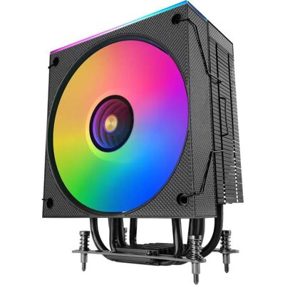 Air Cooler CPU MCPU-LCD Single-Tower ARGB Infinity Mirror c/ LCD (Preto) - MARS GAMING Air Cooler CPU MCPU-LCD Single-Tower ARGB Infinity Mirror c/ LCD (Preto) - MARS GAMING