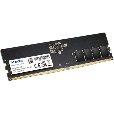 Memória RAM AD5U480016G-S 16GB (1x16GB) DDR5-4800MHz CL40 - ADATA Memória RAM AD5U480016G-S 16GB (1x16GB) DDR5-4800MHz CL40 - ADATA