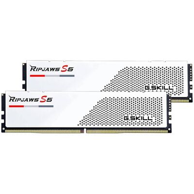 Memória RAM UDIMM Ripjaws S5 Series 32GB (2x16GB) DDR5-6000MHz (Intel XMP) CL30 - G.SKILL Memória RAM UDIMM Ripjaws S5 Series 32GB (2x16GB) DDR5-6000MHz (Intel XMP) CL30 - G.SKILL