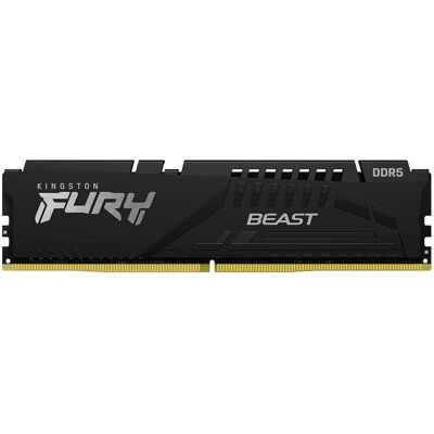 Memória RAM DIMM Fury Beast 64GB (1x64GB) DDR5-5600MHz (AMD Expo/Intel XMP) CL36 - KINGSTON Memória RAM DIMM Fury Beast 64GB (1x64GB) DDR5-5600MHz (AMD Expo/Intel XMP) CL36 - KINGSTON