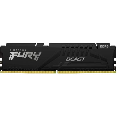 Memória RAM DIMM Fury Beast 32GB (1x32GB) DDR5-5200MHz (AMD Expo/Intel XMP) CL40 - KINGSTON Memória RAM DIMM Fury Beast 32GB (1x32GB) DDR5-5200MHz (AMD Expo/Intel XMP) CL40 - KINGSTON